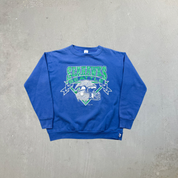 F- Vintage Seattle Seahawks NFL Logo 7 Made In USA Crewneck