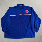 J- Vintage Pepsi Official Soft Drink Of The NFL Embroidered Logo Quarter Zip Polar Fleece - XL