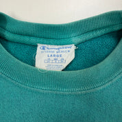 F- Vintage Champion Reverse Weave Teal Crewneck