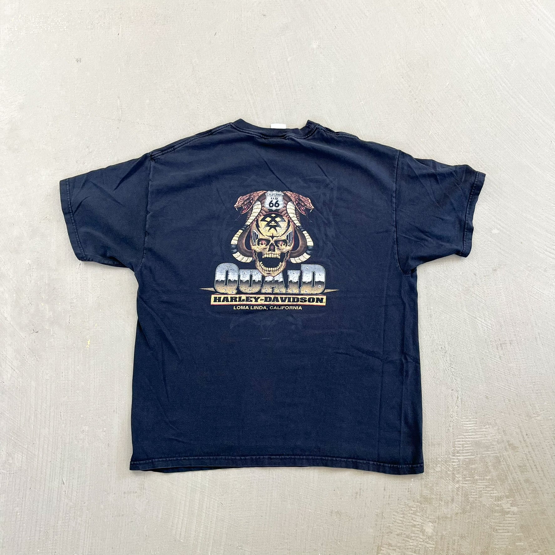 F- '09 Harley Davidson Loma Linda Blue Lightning Graphic Tee