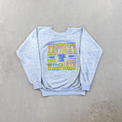 F- Vintage '91 University Of Kentucky Wildcats Logo & Text Crewneck