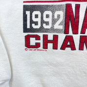 F- Vintage '92 University Of Alabama Crimson Tide National Champions Crewneck