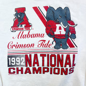 F- Vintage '92 University Of Alabama Crimson Tide National Champions Crewneck