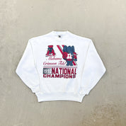 F- Vintage '92 University Of Alabama Crimson Tide National Champions Crewneck