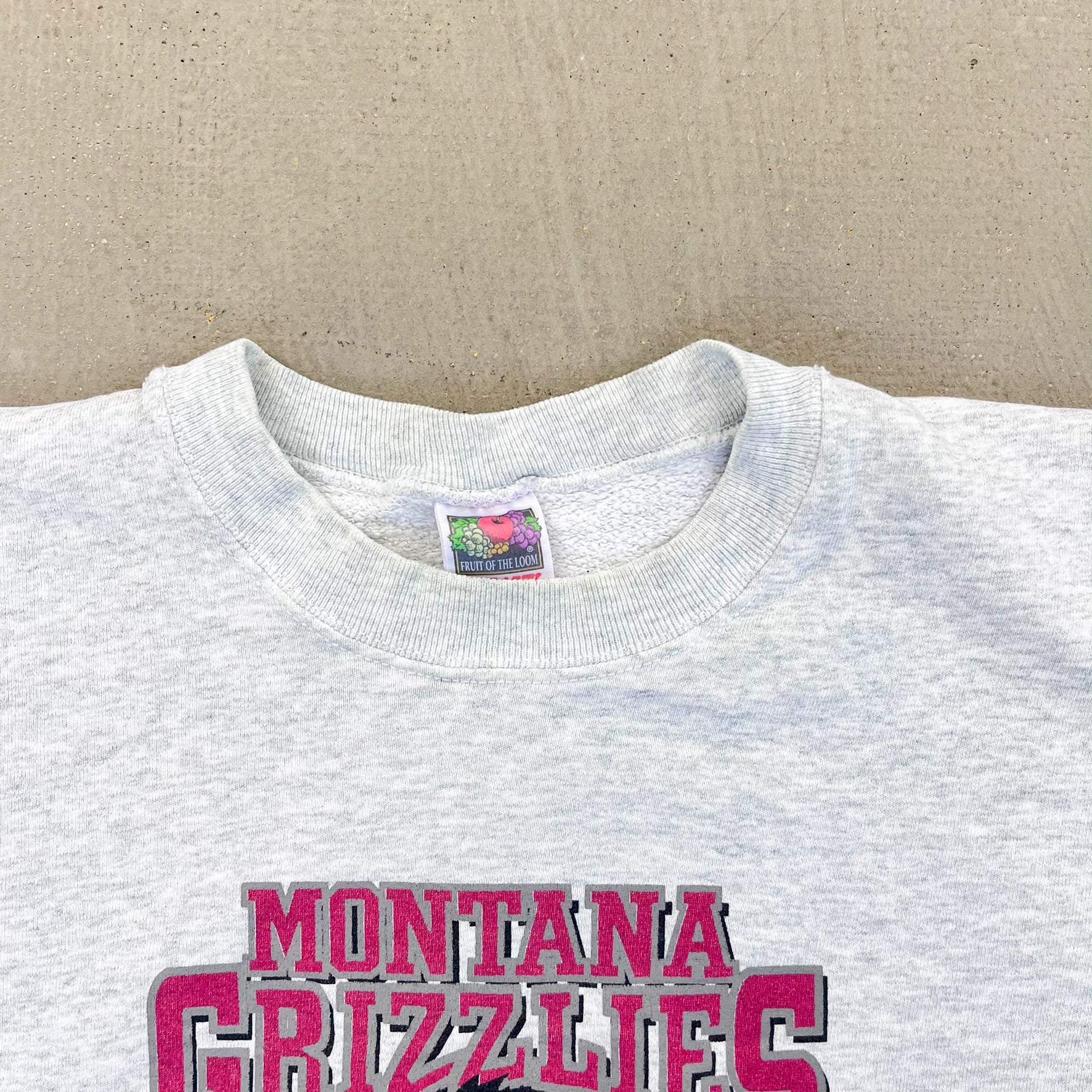 F- Vintage University Of Montana Grizzlies Graphic Crewneck