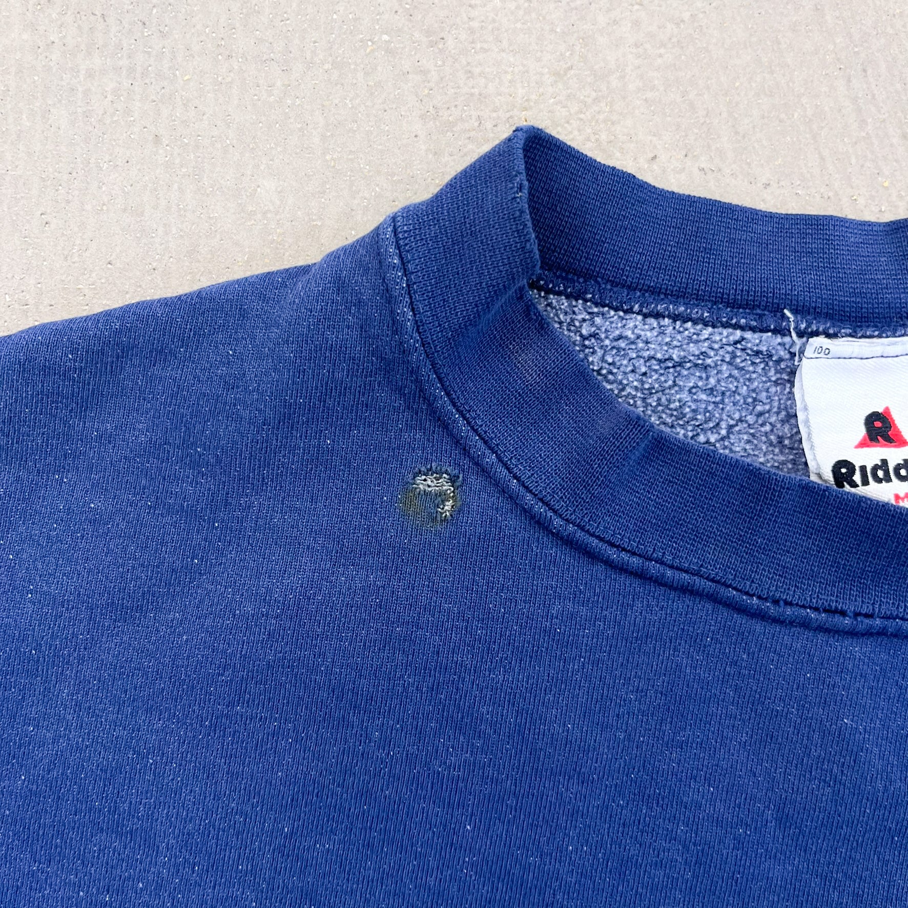 F- Vintage Dallas Cowboys NFL Text & Football Helmet Crewneck