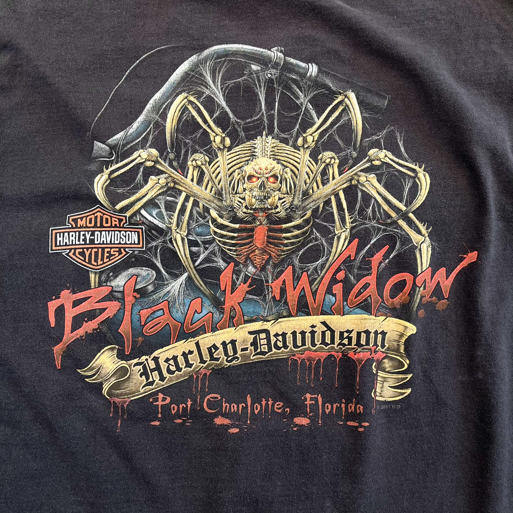 F- '11 Harley Davidson Port Charlotte Florida Joker Graphic Tee
