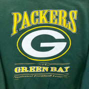 F- Vintage '97 Green Bay Packers NFL Lee Text Crewneck