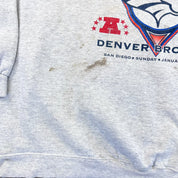 F- Vintage '98 Denver Broncos AFC Champions NFL Logo Athletic Crewneck