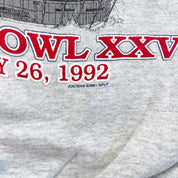 F- Vintage '92 NFL Super Bowl 26 Minnesota Graphic Crewneck