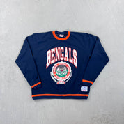 F- Vintage Cincinnati Bengals NFL Nutmeg Member Club Graphic Crewneck