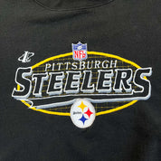 F- Vintage Pittsburgh Steelers NFL Logo Athletic Embroidered Logo Crewneck