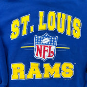 F- Vintage '95 St Louis Rams NFL Starter Embroidered Text Crewneck