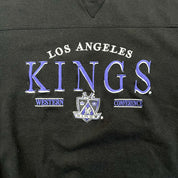 F- Vintage Los Angeles Kings NHL Lee Embroidered Text & Logo Crewneck