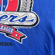 F- Vintage '91 New York Rangers NHL Logo & Text Single Stitch Tee