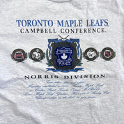 F- Vintage Toronto Maple Leafs NHL Nutmeg CCM Text & Logo Single Stitch Tee