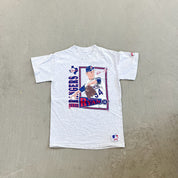 F- Vintage '91 Texas Rangers MLB Nolan Ryan Picture Single Stitch Tee