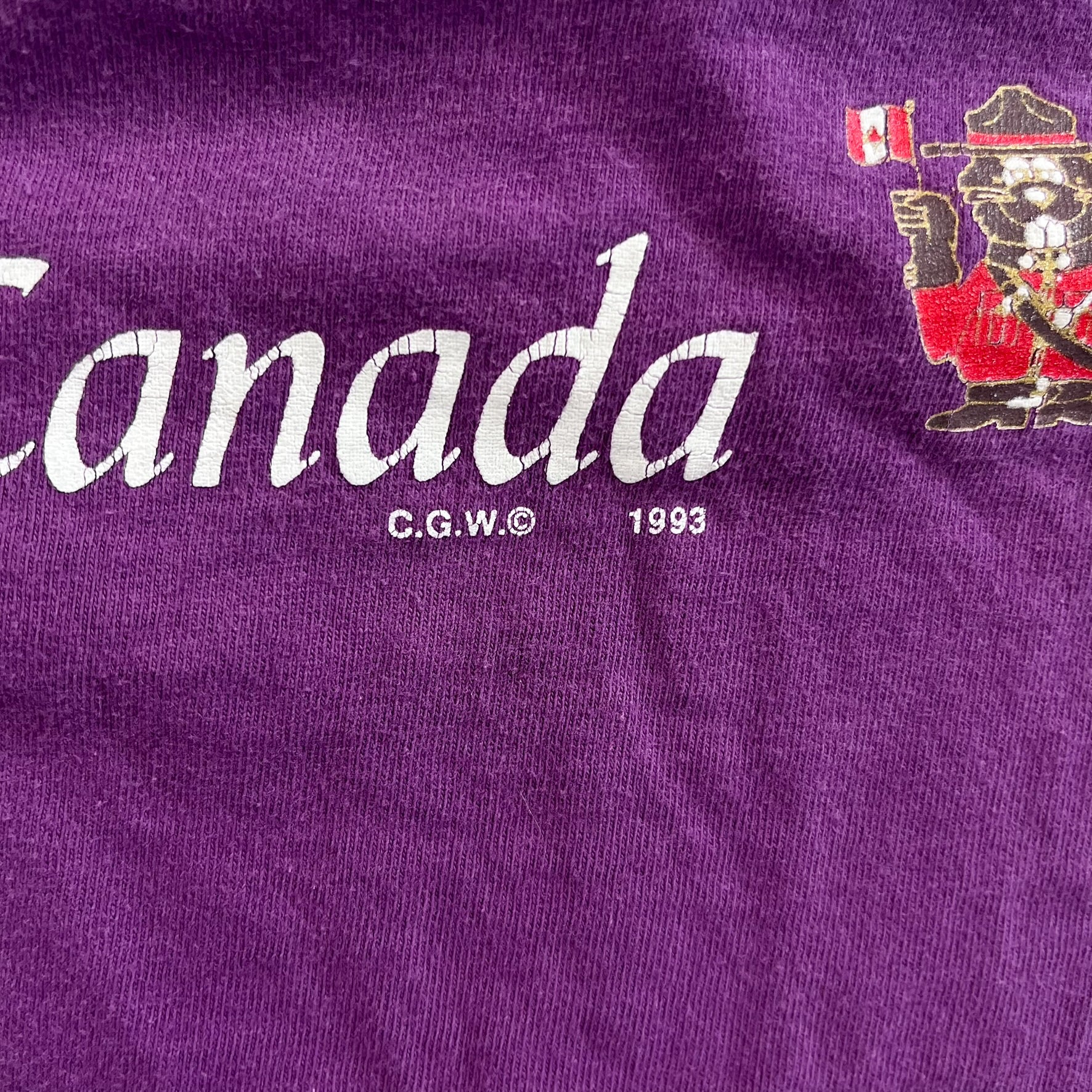 F- Vintage '93 Hockey Hall Of Fame Toronto Graphic Single Stitch Tee