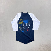 F- Vintage Def Leppard Rock Brigade Baseball Raglan Single Stitch Tee
