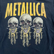 F- Vintage Metallica Fixxer Skulls & Text Single Stitch Tee