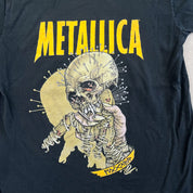 F- Vintage Metallica Fixxer Skulls & Text Single Stitch Tee