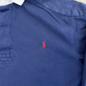 F- Vintage Polo Ralph Lauren Navy Rugby Shirt
