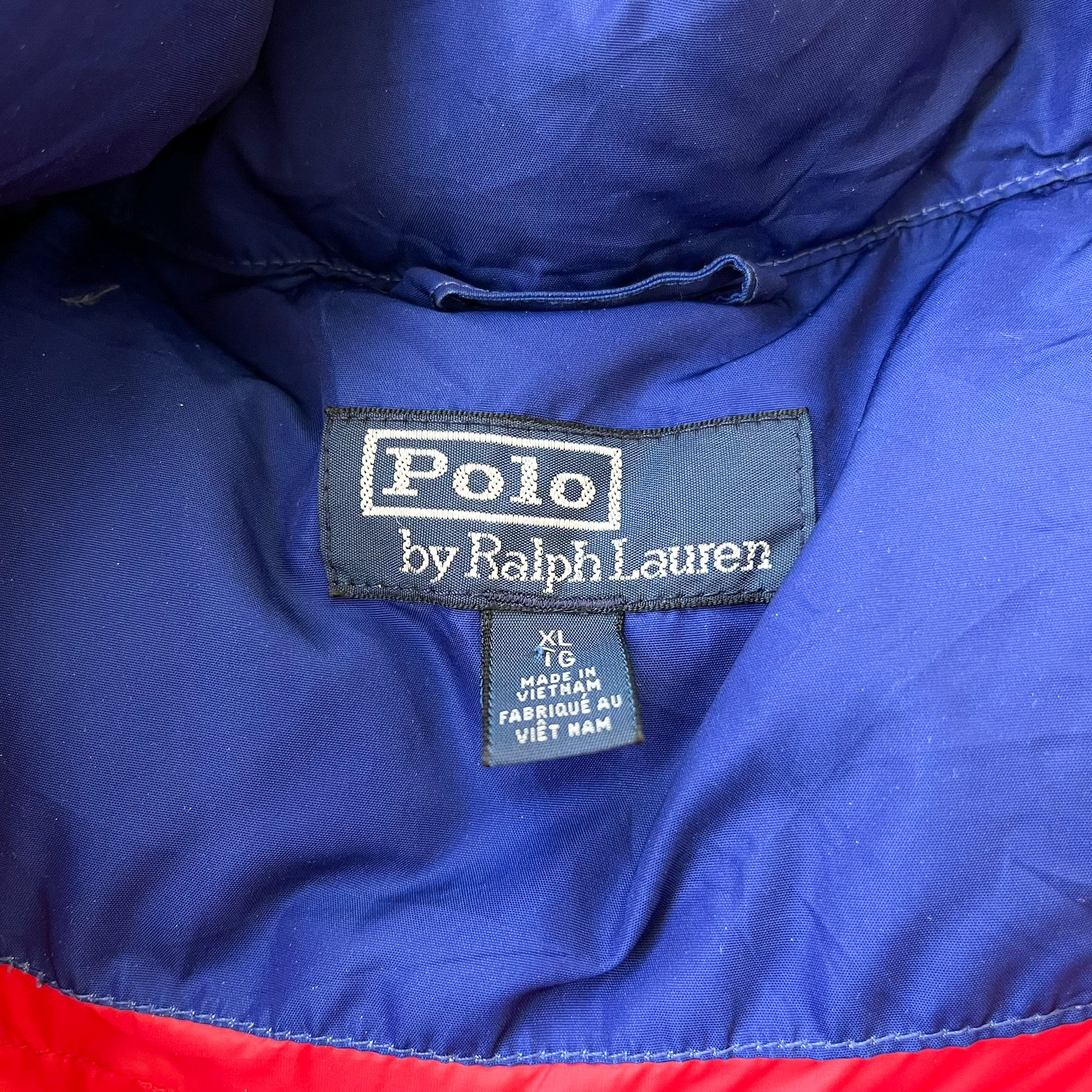 F- Polo Ralph Lauren American Flag & Ski Patchwork Heavy Hooded Winter Jacket