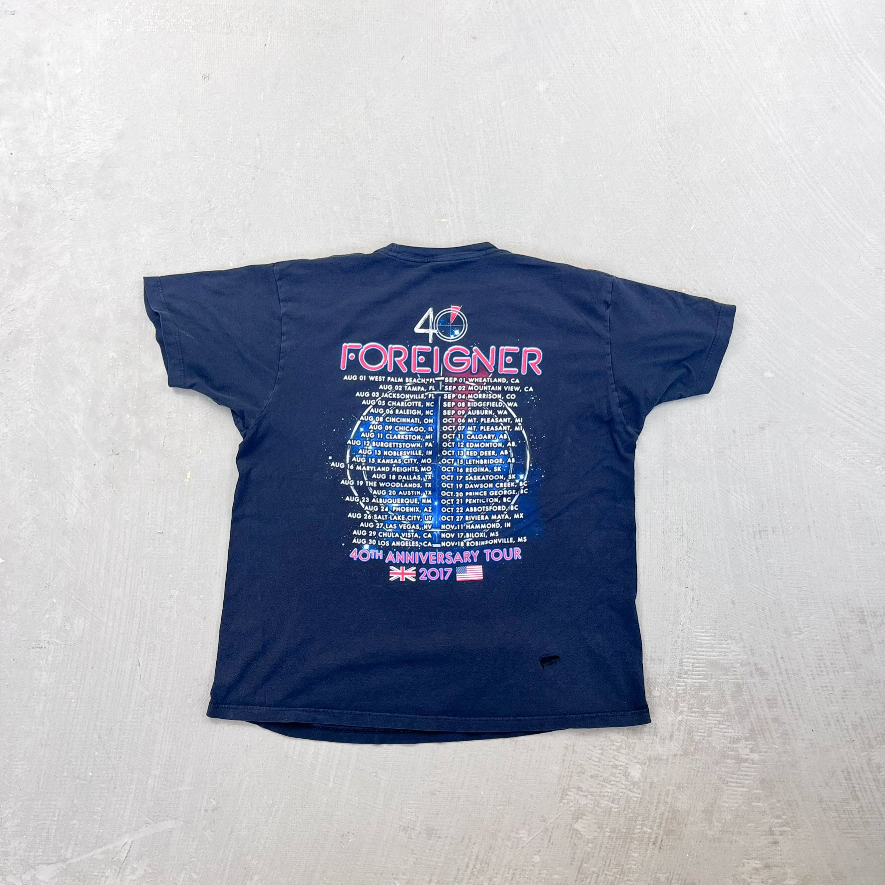 F- '17 Foreigners 40th Anniversary Tour Graphic Tee