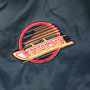 F- Vintage Vancouver Canucks NHL Pro Player Zip Up Windbreaker
