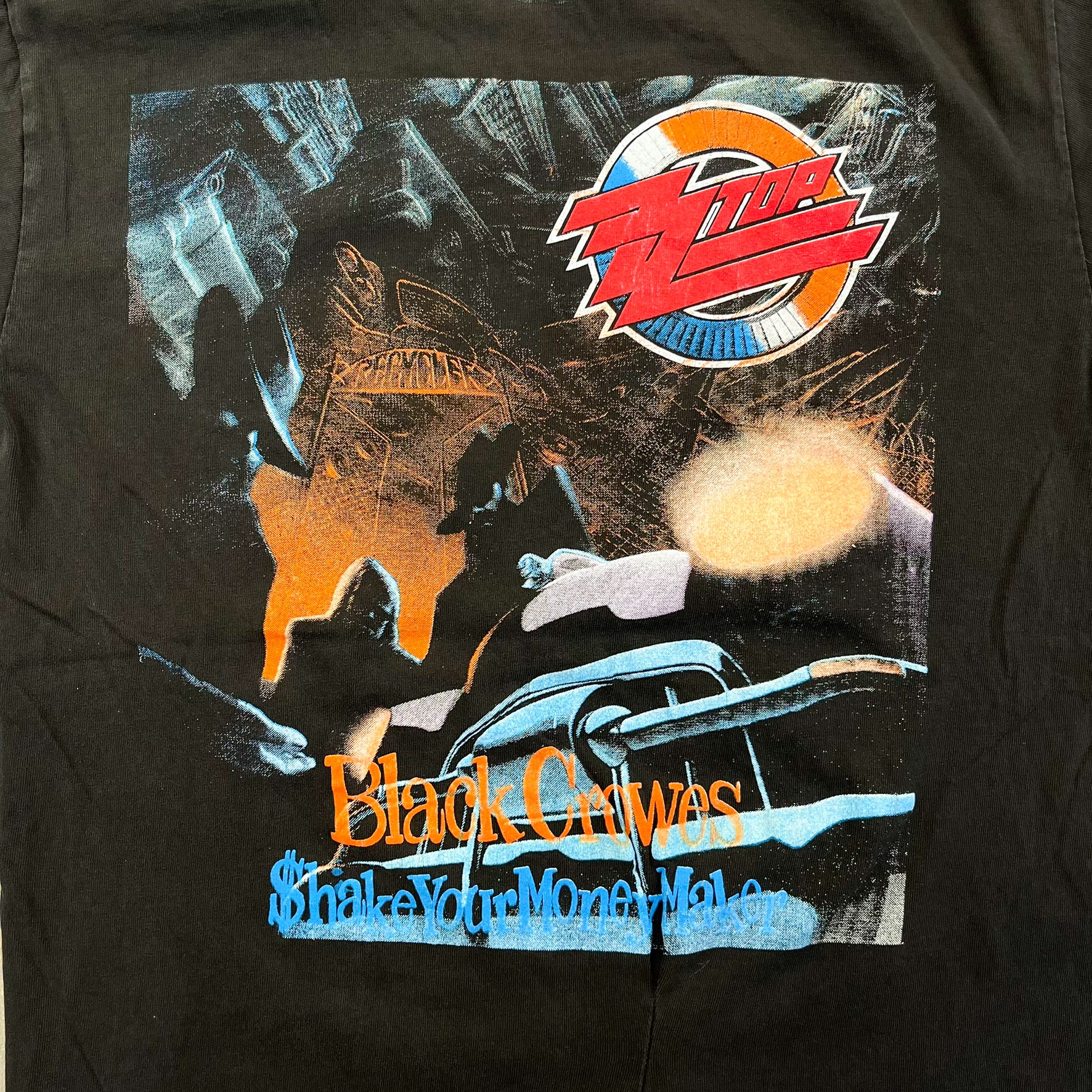 F- Vintage '91 ZZ Top Recycler Tour Graphic Single Stitch Tee