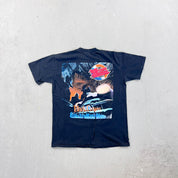 F- Vintage '91 ZZ Top Recycler Tour Graphic Single Stitch Tee