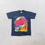 F- Vintage '91 ZZ Top Recycler Tour Graphic Single Stitch Tee