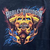 F- '11 Harley Davidson Las Vegas Nevada Skulls & Flames Long Sleeve Tee