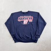 F- Vintage Nascar Busch Race Collection Graphic Crewneck