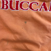 F- Vintage Tampa Bay Buccaneers NFL Embroidered Text Henley Crewneck