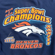 F- Vintage '98 Denver Broncos Super Bowl 33 B2B Champs NFL Logo 7 Crewneck