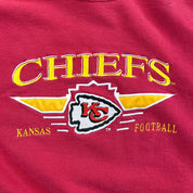 F- Vintage Kansas City Chiefs NFL Logo Athletic Embroidered Logo Crewneck