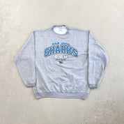 F- Vintage San Jose Shark NHL CCM Logo Crewneck