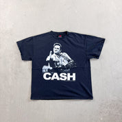 F- '09 Johnny Cash Flipping The Bird Zion Rootswear Picture Tee
