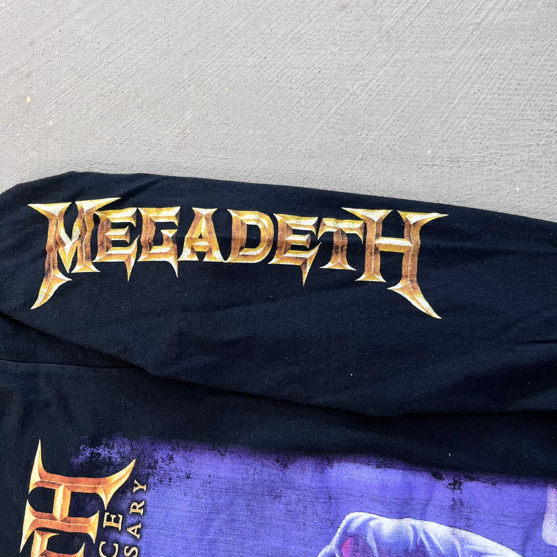 F- Vintage '10 Megadeth Rust In Peace Twentieth Anniversary Long Sleeve Tee
