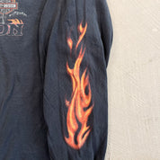 F- Vintage '05 Harley Davidson London England Long Sleeve Tee