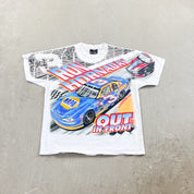 F- Vintage '00 Nascar Ron Hornaday Chase Authentic Car Jumbo Print Tee
