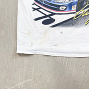 F- Vintage Nascar Rusty Wallace Rockin' In The USA Chase Authentic Car Jumbo Print Tee