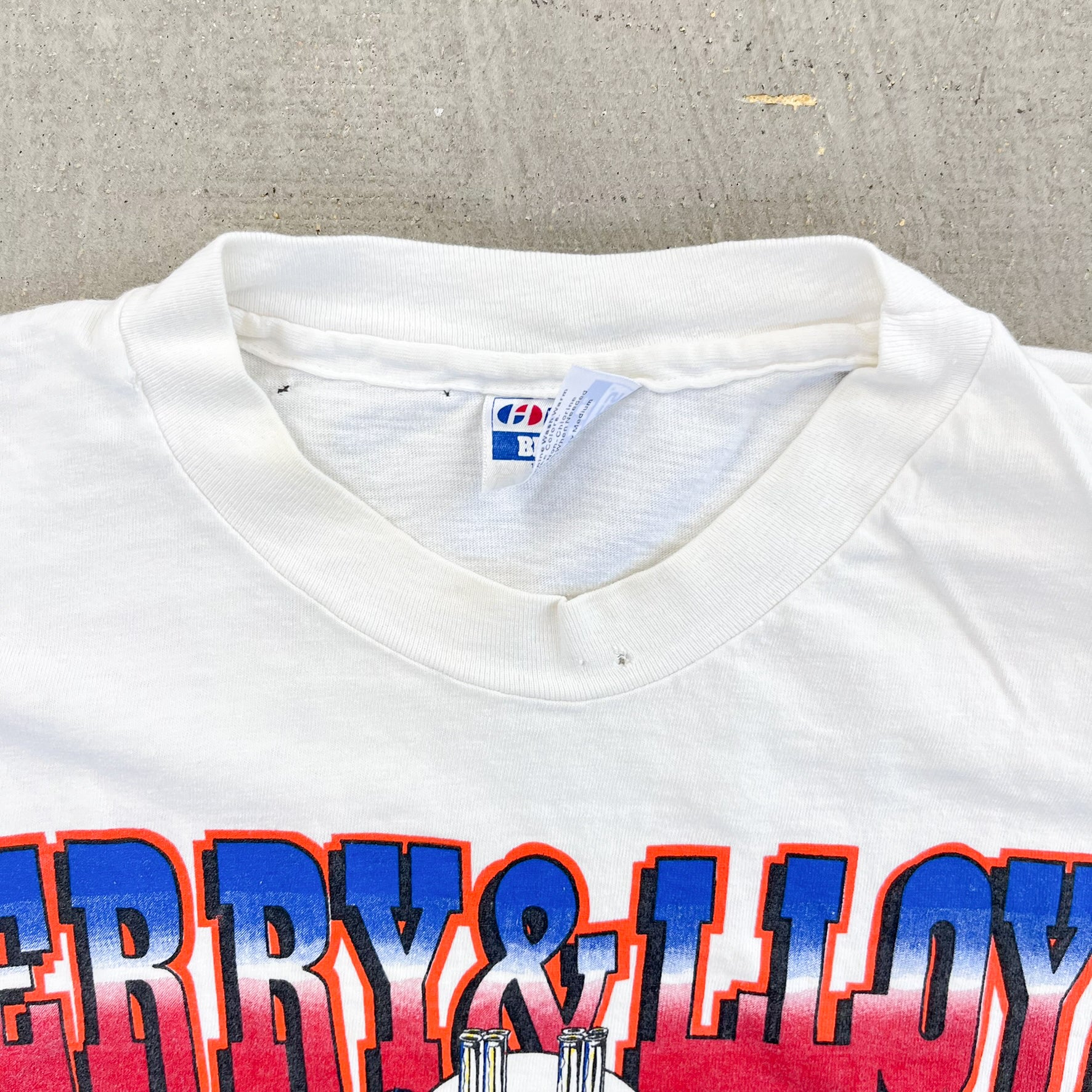 F- Vintage '89 Perry & Lloyd Racing Car Graphic Single Stitch Tee
