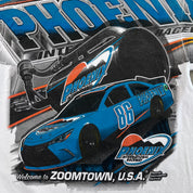 F- Vintage Nascar Welcome To Zoomtown Phoenix International Raceway jumbo Print Tee