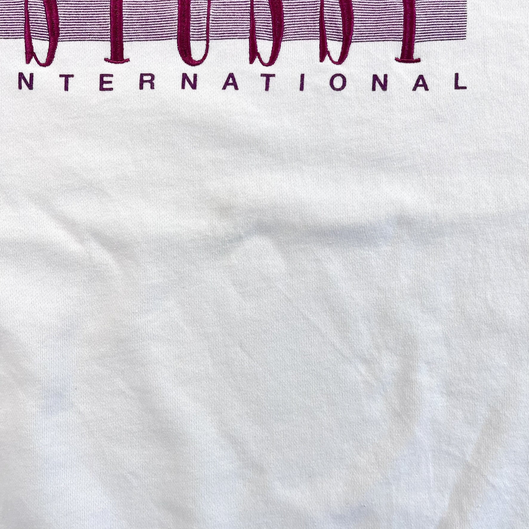 F- Stussy International Embroidered Text Crewneck