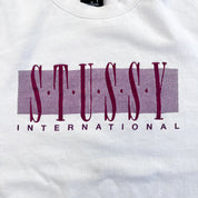 F- Stussy International Embroidered Text Crewneck