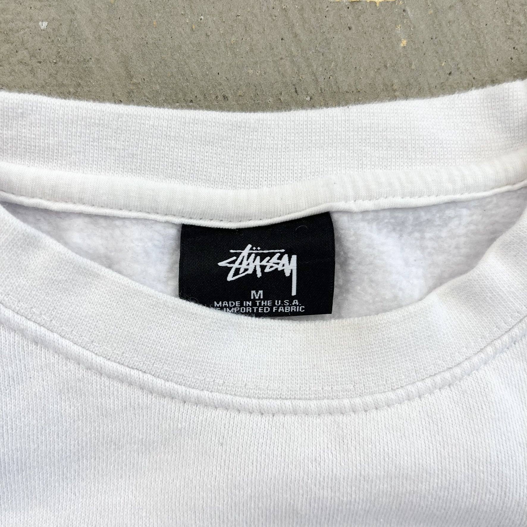 F- Stussy International Embroidered Text Crewneck