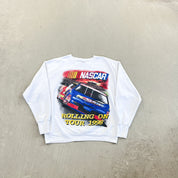 F- Vintage '98 Nascar Rolling On Tour Graphic Crewneck