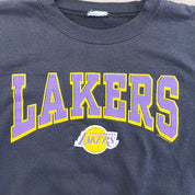 F- Vintage Los Angeles Lakers NBA Text & Logo Crewneck
